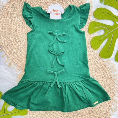 Vestido Três Laços - Verde